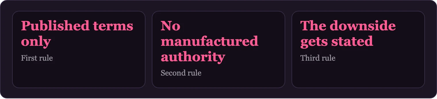 Three rules for how this casino guide is written
