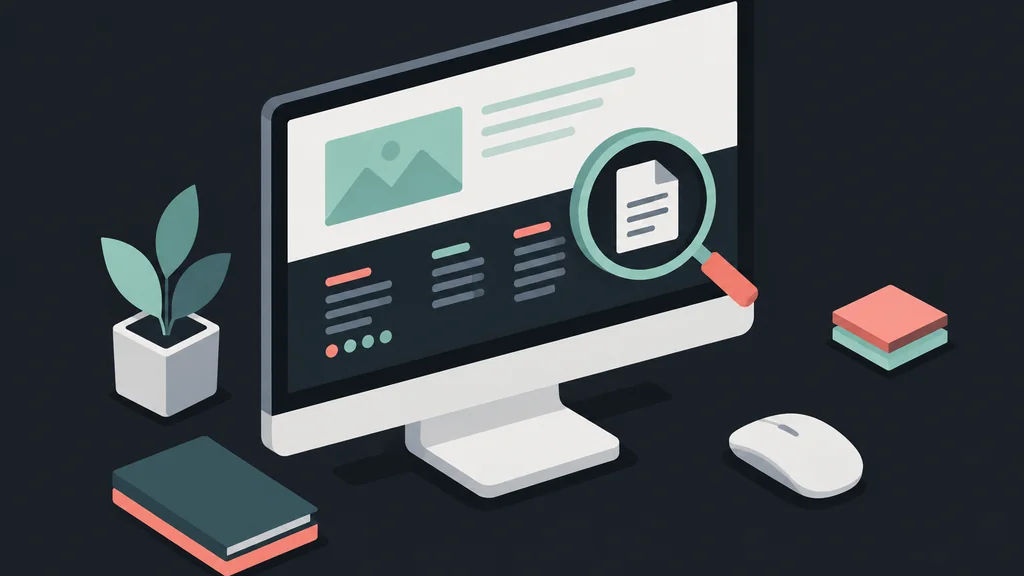 Isometric scene of checking licence details on a screen
